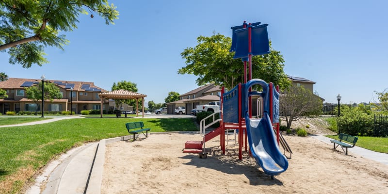 Playground area at Lofgren Terrace in Chula Vista, California