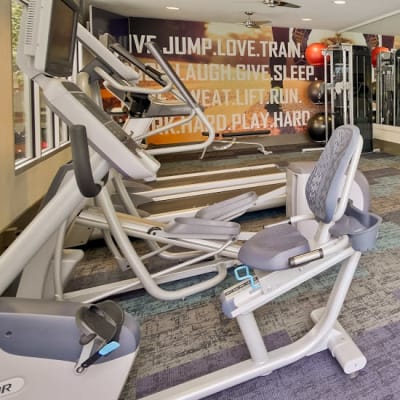 Onsite fitness center at Mia in Palo Alto, California