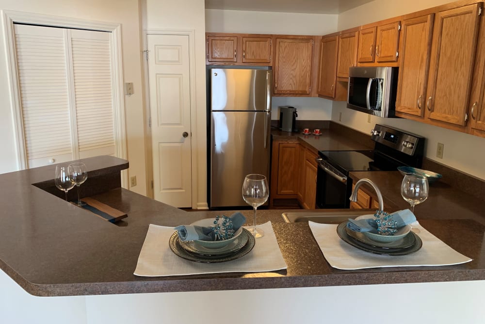 Stainless Steel Appliances at The Landings Apartments in Clifton Park, New York