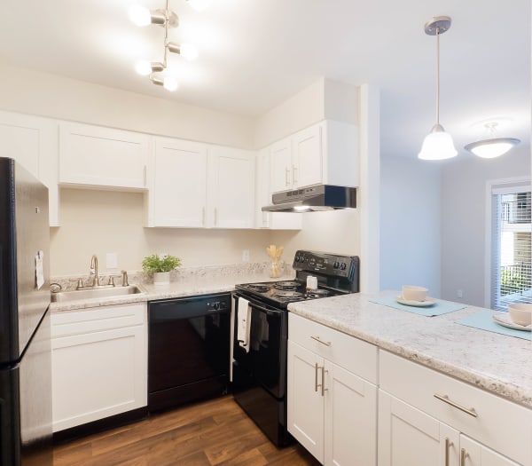 Beautiful, bright kitchen at Riverside North in Chattanooga, Tennessee