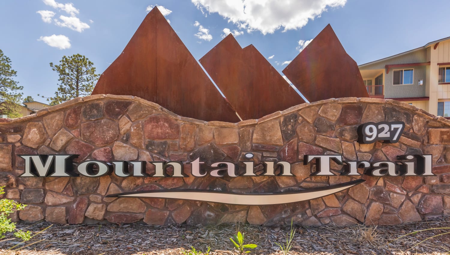 Mountain Trail sign in Flagstaff, Arizona