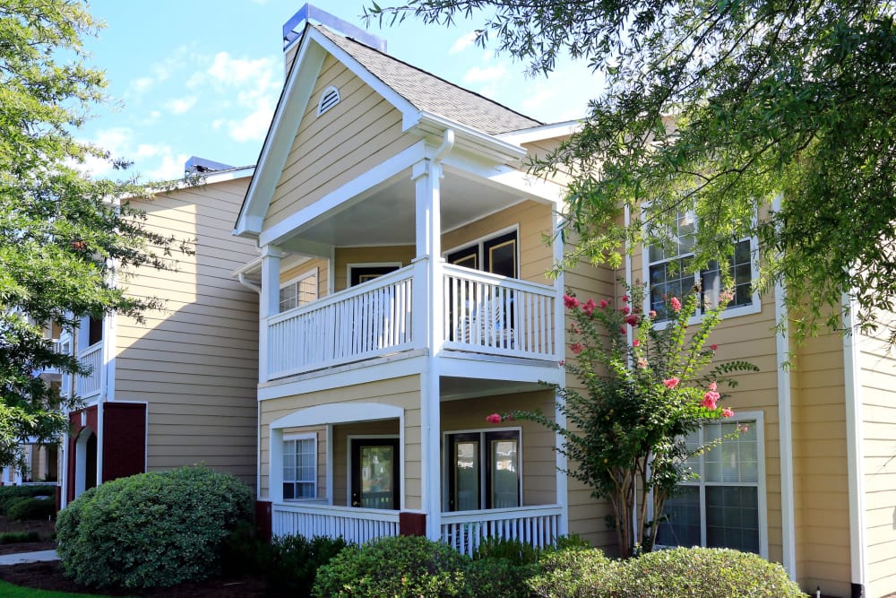 Exterior view of apartments at Palmetto Pointe in Myrtle Beach, South Carolina