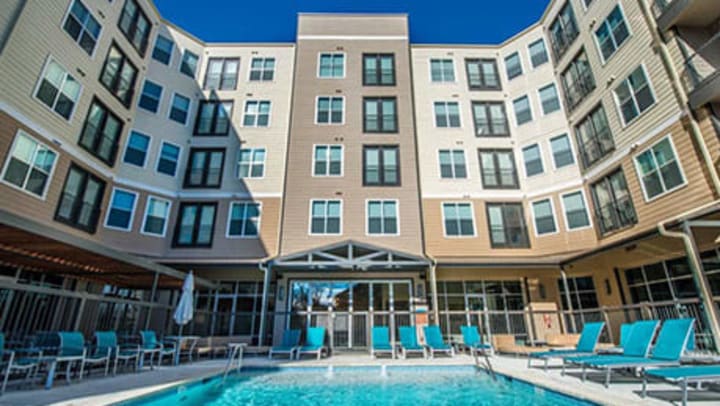 Swimming pool near the University of North Texas campus in Denton