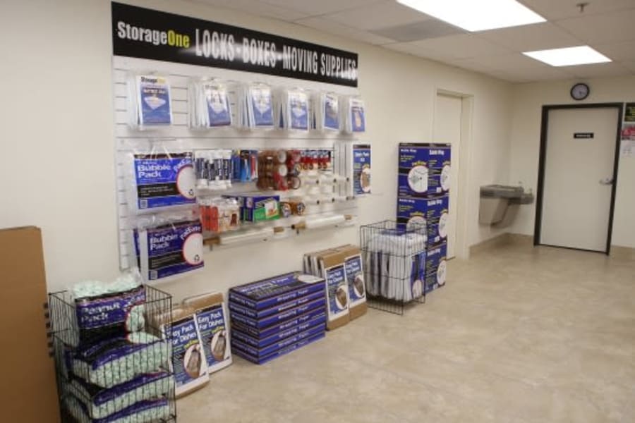 Moving supplies at StorageOne Durango & U.S. 95 in Las Vegas, Nevada