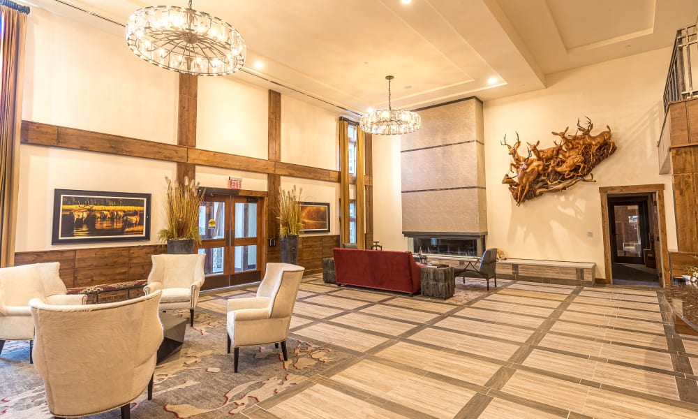 Lobby at The Alexander in Bend, Oregon