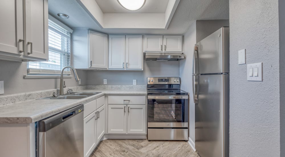 Elegant kitchen at Bayside Villas in Panama City, Florida