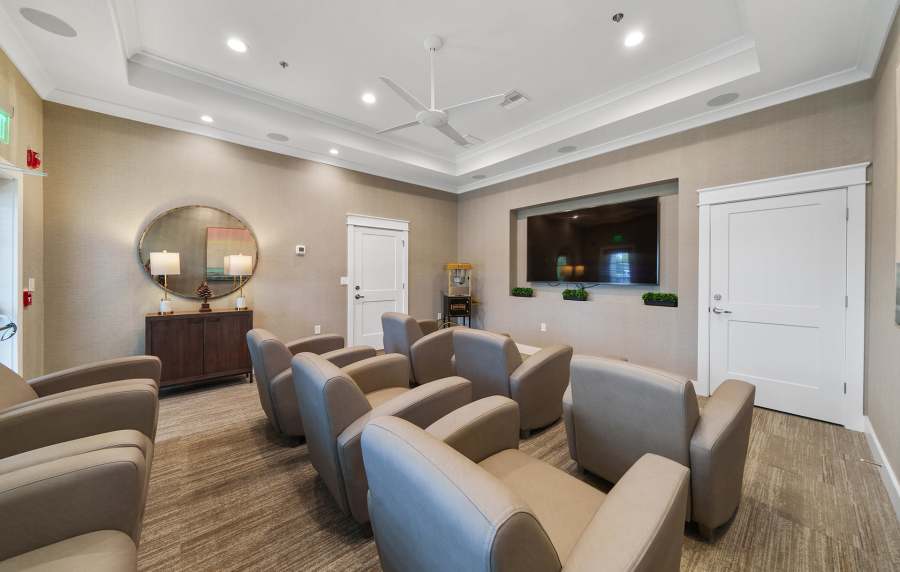 Movie theater at Reserve at Northshore in Lynn Haven, Florida