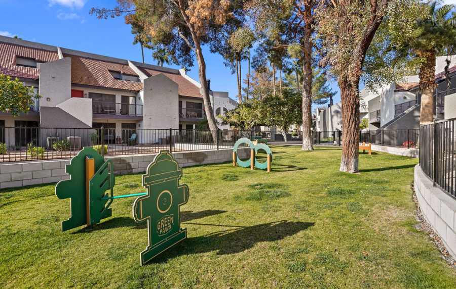 Dog park at Waterford Place Apartments in Mesa,Arizona