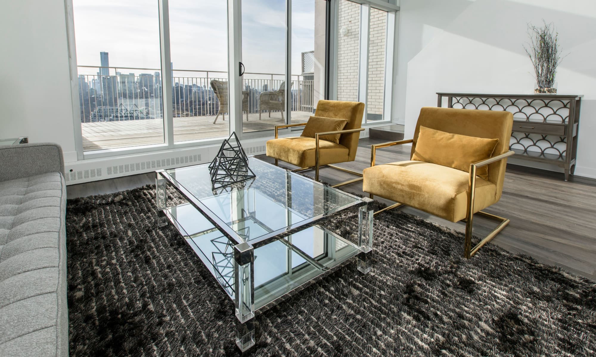 Amazing view from one of the penthouses at Bretton Place in Toronto