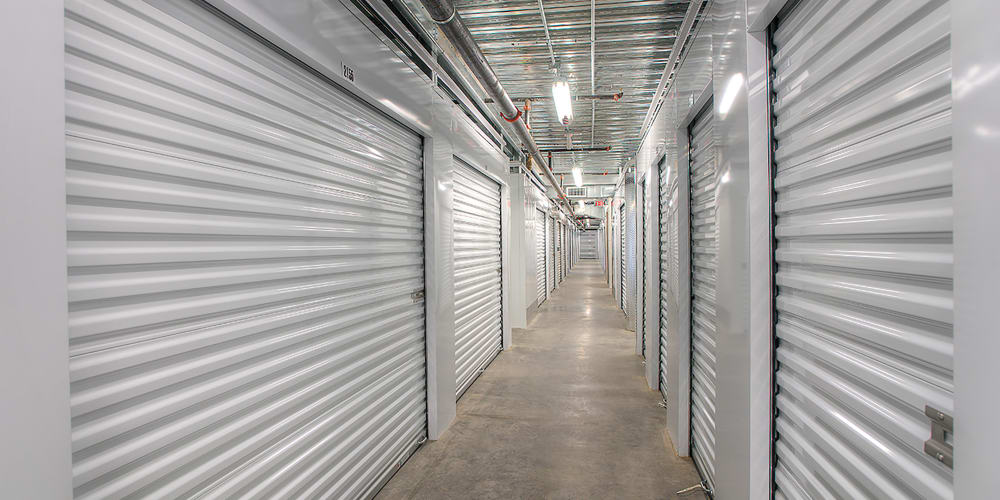 Indoor storage units at StorQuest Self Storage in Waipahu, Hawaii
