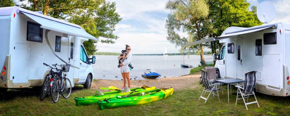 Resident chilling in a RV at Eugene RV and Boat Storage in Eugene,Oregon