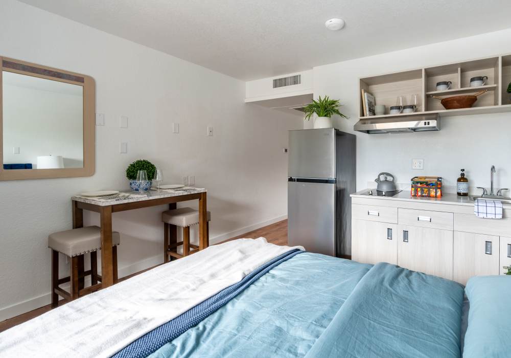 Well designed studio apartments at Valley View Homes in Centralia, Washington