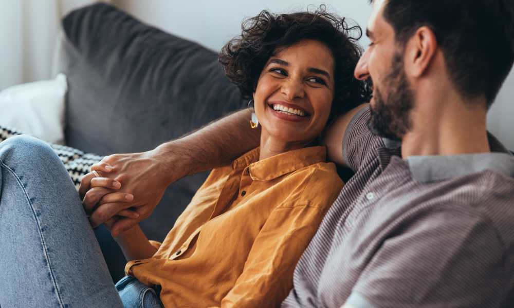 Happy family at Home Suites Apartments in Sparks, Nevada