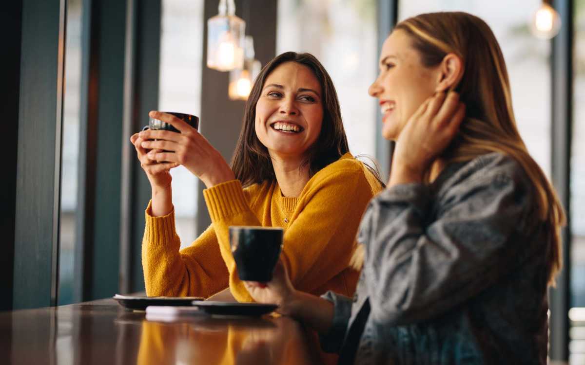 Residents enjoying their coffee at a place near Lofts At Glenhaven in Winston Salem, North Carolina