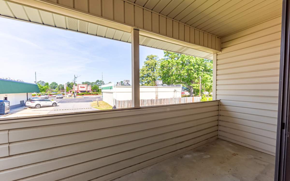 Balcony at Ramsey Pines in Fayetteville, North Carolina