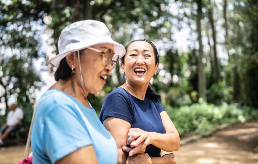 Residents walking in the local park near Edgewood Group Apartments in Merrillville, Indiana