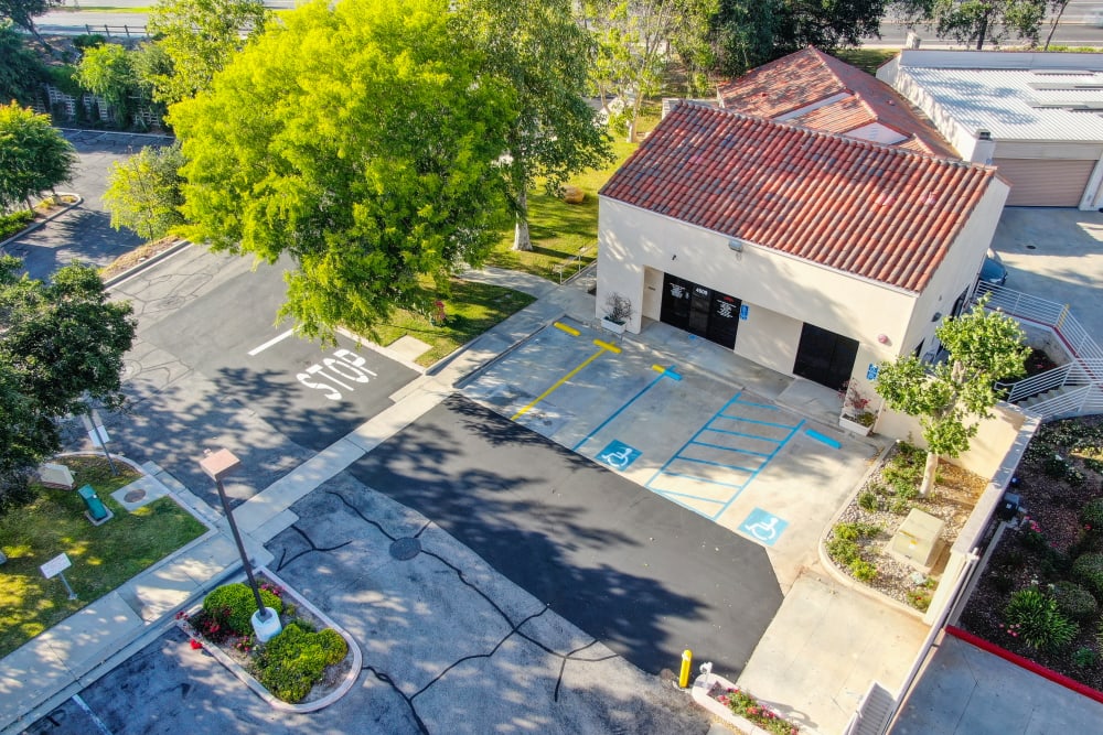 Aerial view of North Ranch Self Storage in Westlake Village, California