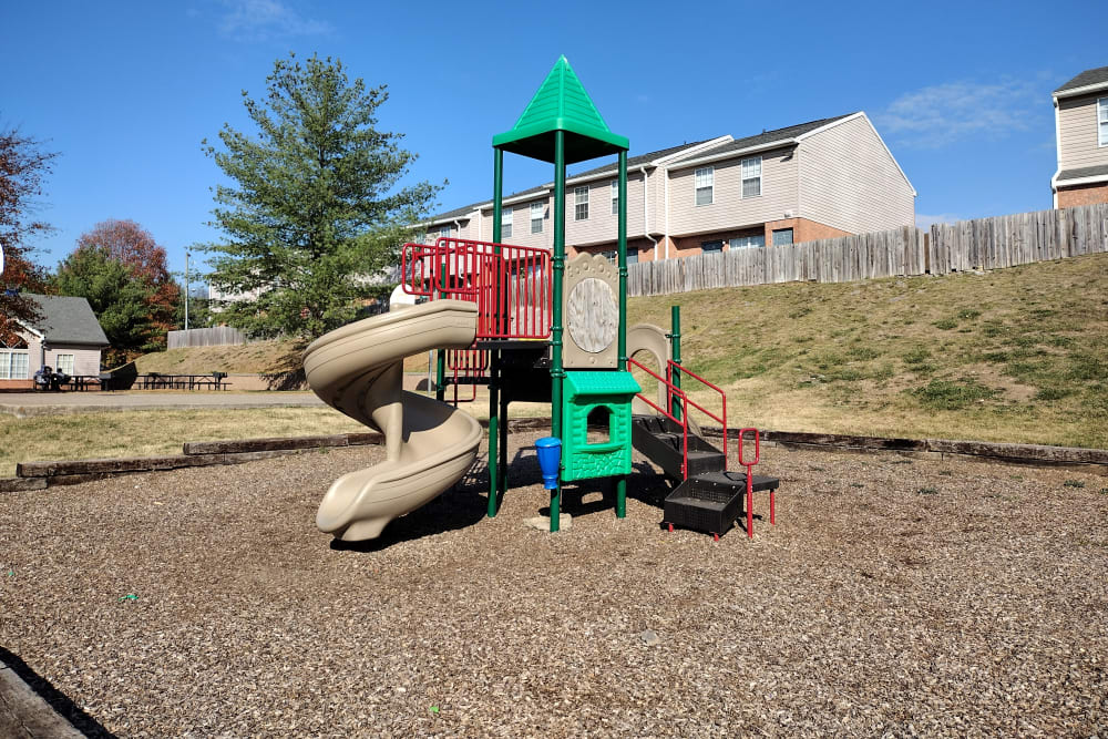 Large playground for kids at Cypress Creek Townhomes in Goodlettsville, Tennessee