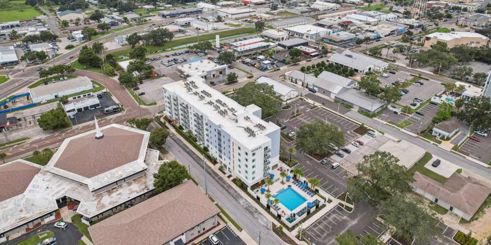 Neighborhood aerial view  at The Breeze in Winter Haven, Florida