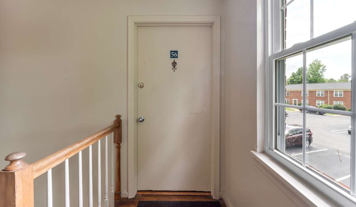 Bedroom on the second floor of a model home in Landmark at Patterson in Richmond, Virginia