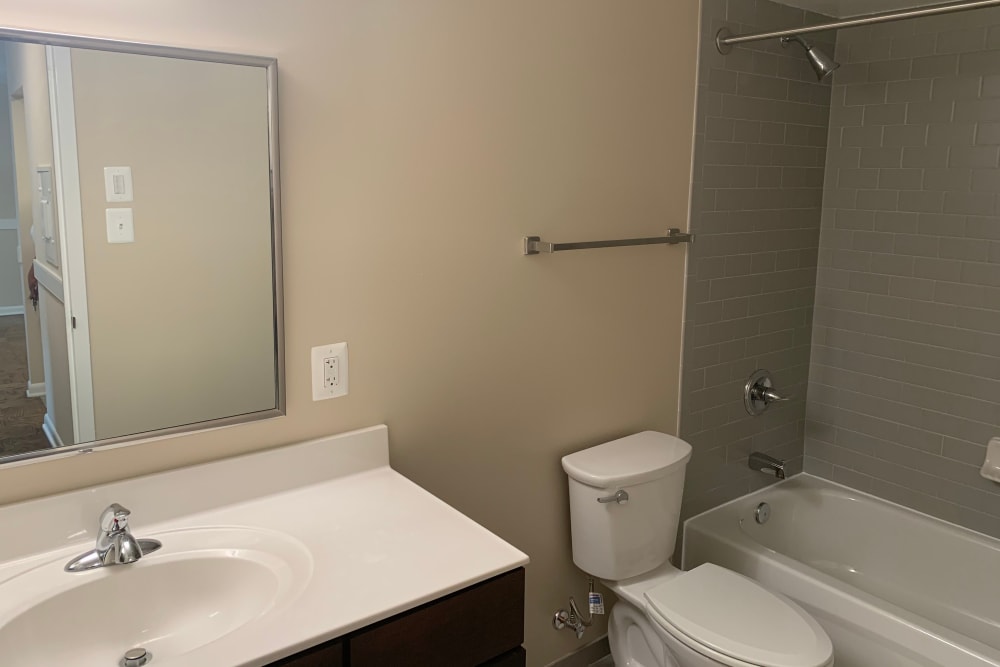Renovated bathroom at Randle Hill Apartments in Washington, District of Columbia