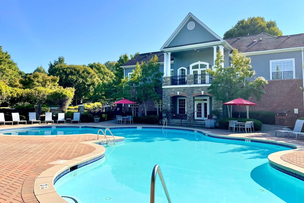 Enjoy apartments with a swimming pool at The Abbey at Eagles Landing in Stockbridge, Georgia