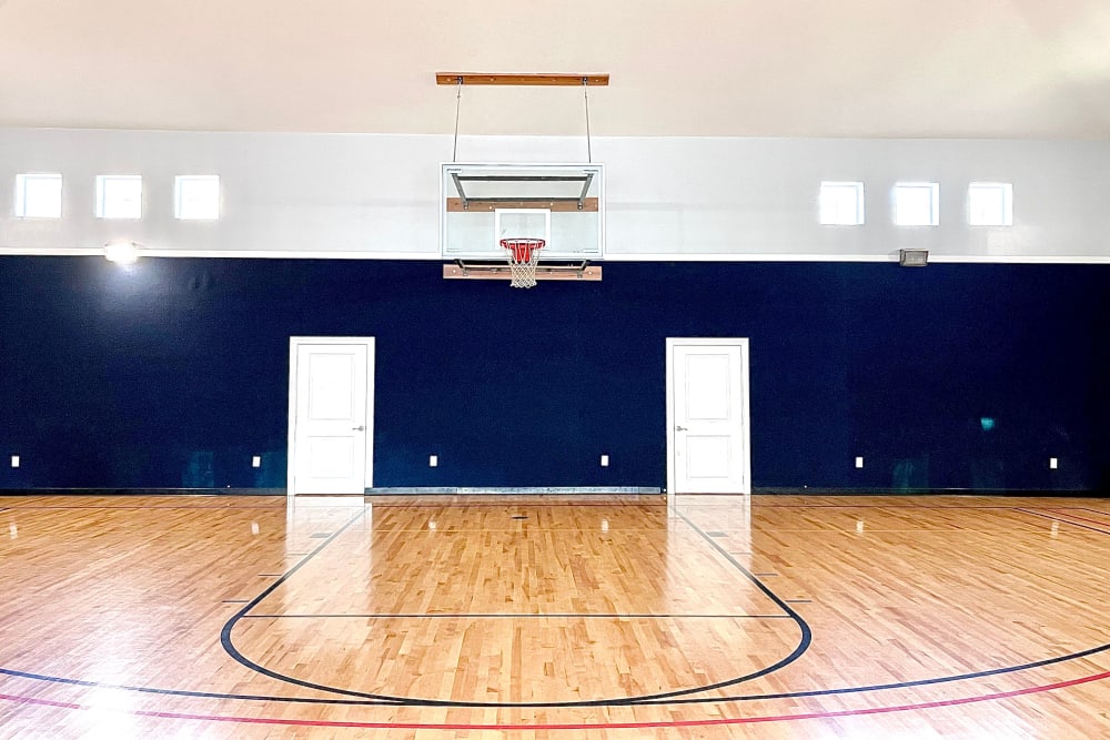 Indoor Basketball Court at The Abbey at Barker Cypress in Houston, TX