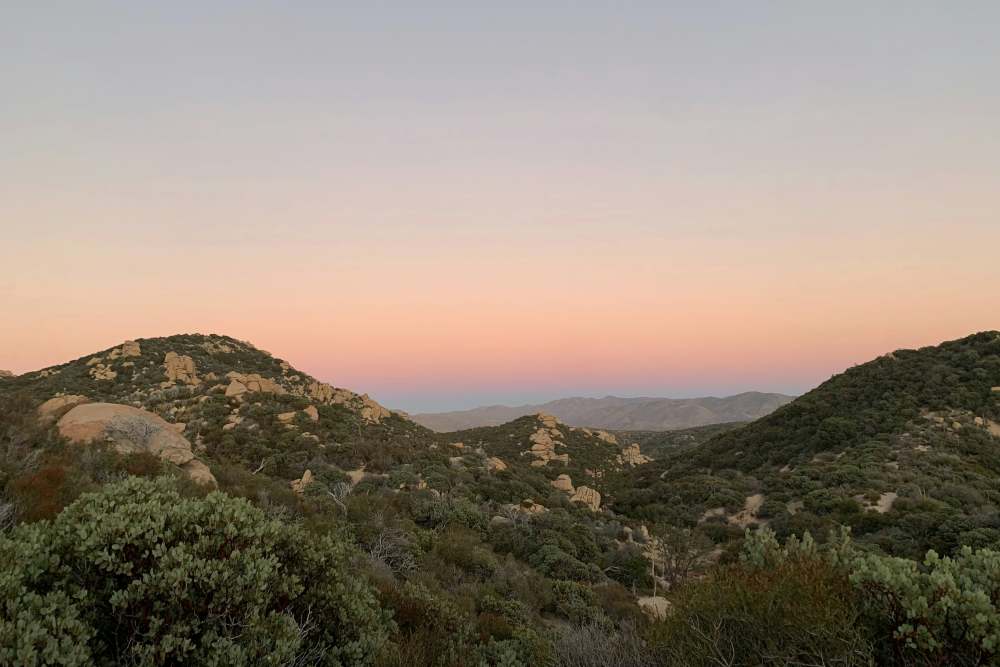 Beautiful mountains near Haven + Arrow, Rancho Cucamonga, California