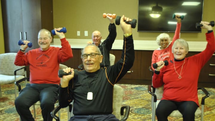 residents staying active in the winter