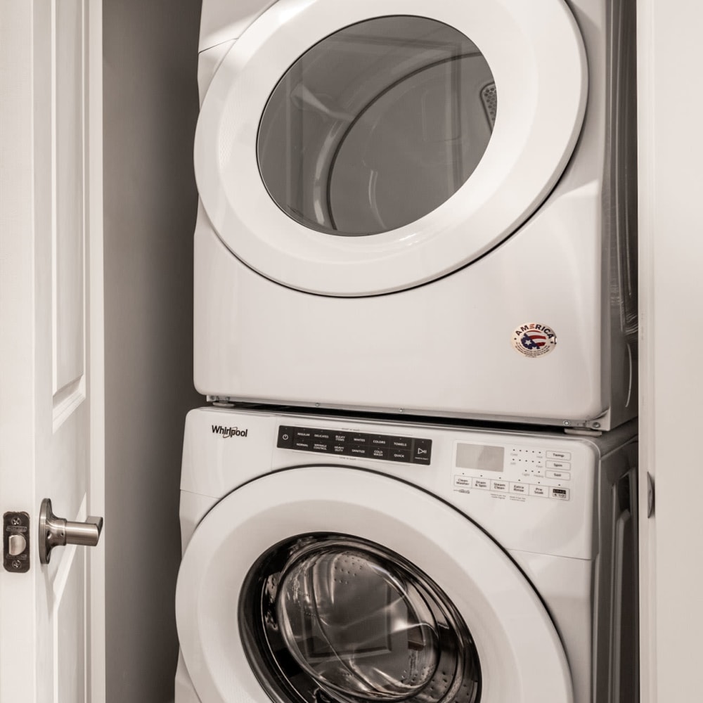 In-unit washer and dryer at Edge 35 in Indianapolis, Indiana