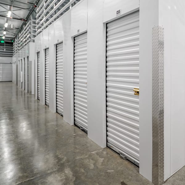 Indoor storage units at StorQuest Self Storage in Fairfield, California