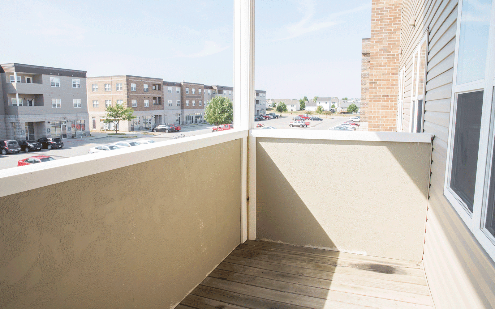 Apartment balcony at West Towne in Ames, Iowa