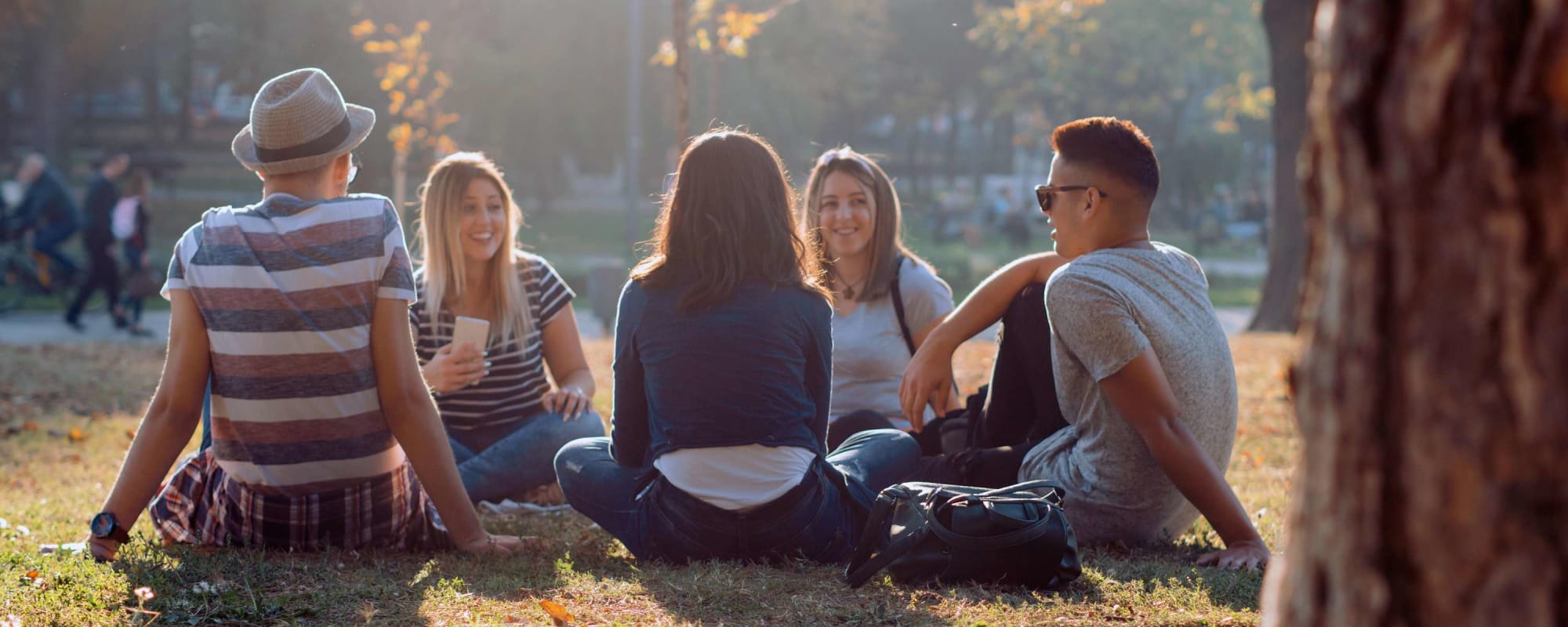 Residents hang out in the park near The Landing at Clear Lake in Webster, Texas