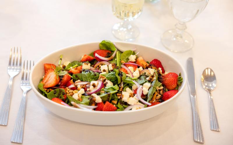 Delicious-food served at Glenncrest at Siegen in Baton Rouge, Louisiana