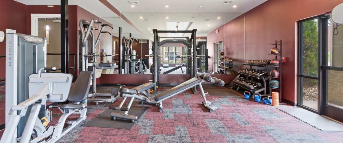 Community fitness center at Beacon Springfield in Springfield, Missouri