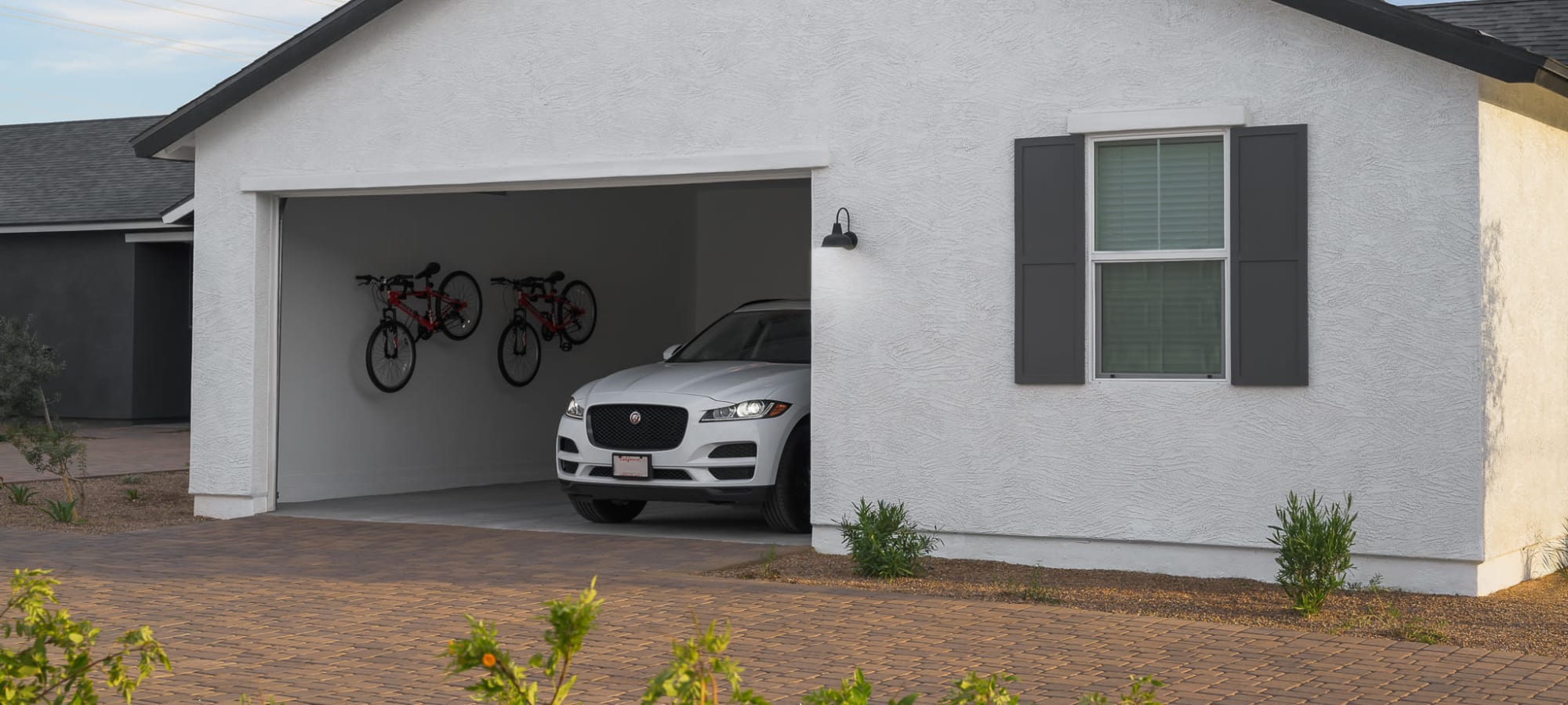 Attached 2-car garage at Cyrene at South Mountain in Phoenix, Arizona
