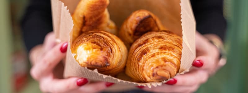 Delicious looking pastries at a local hot stop near Eastgold NYC in New York, New York