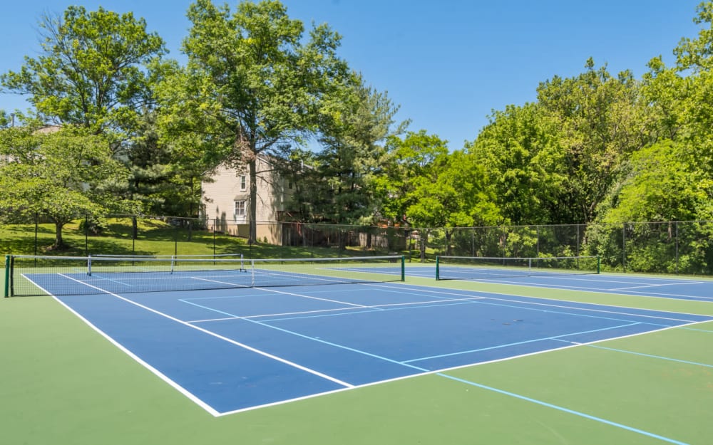 Tennis courts at Tamarron Apartment Homes in Olney, Maryland