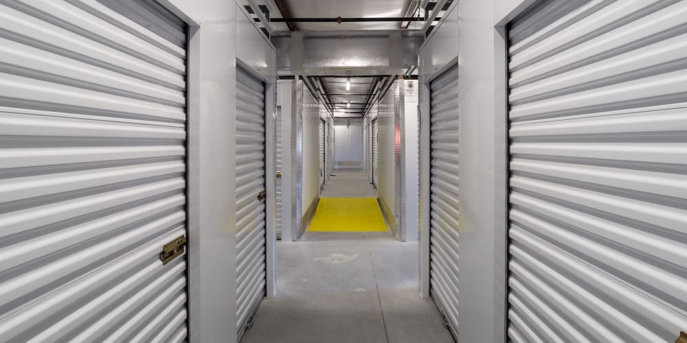 Indoor climate controlled units at StorQuest Express Self Service Storage in Seffner, Florida