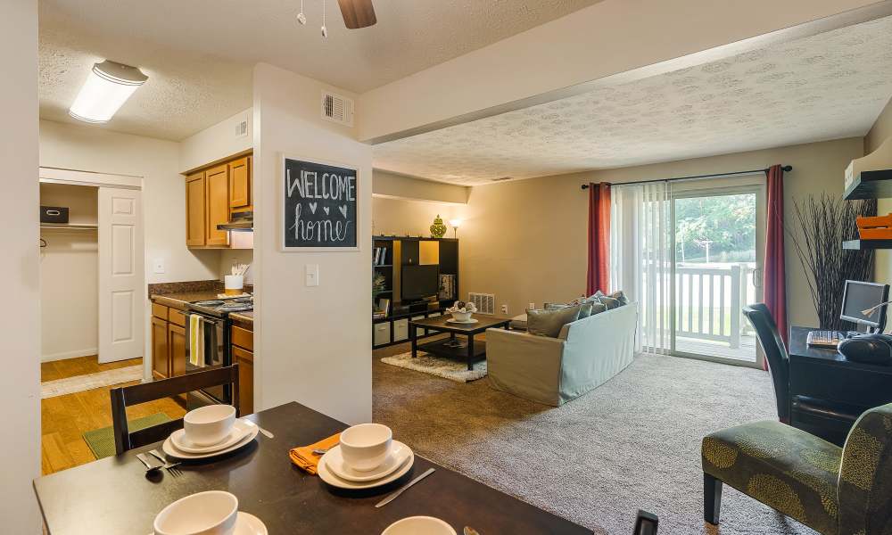 Kitchen at Lakeside Landing Apartments in Lakeside Park, Kentucky
