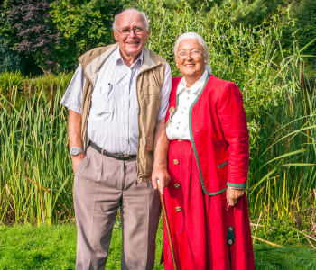 Residents enjoying time together at Lassen House Senior Living