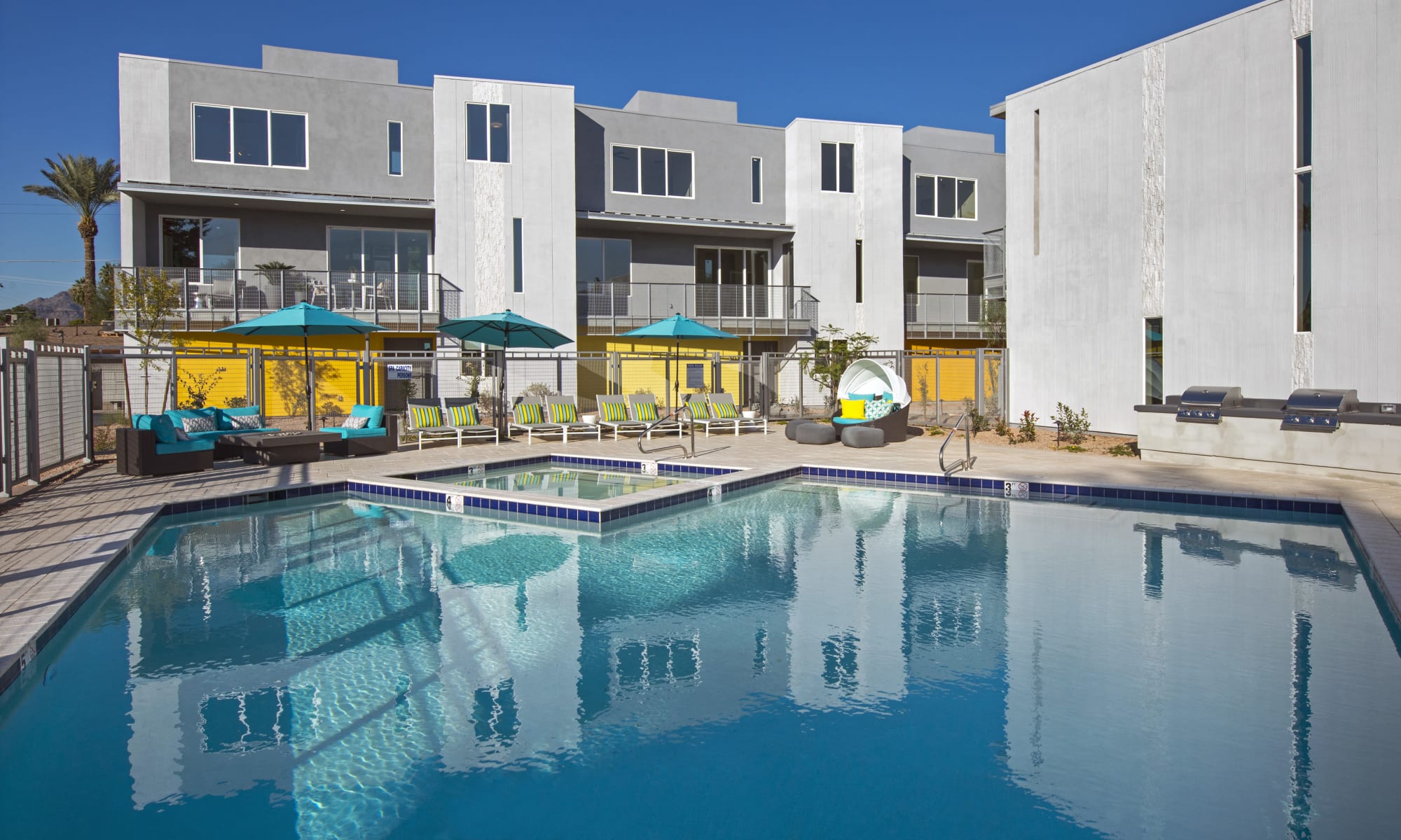 Resort style pool at Novella at Arcadia in Phoenix, Arizona