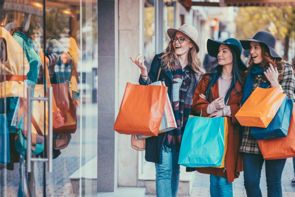  Resident friends out for shopping near Garden Courtyards in Tulsa, Oklahoma