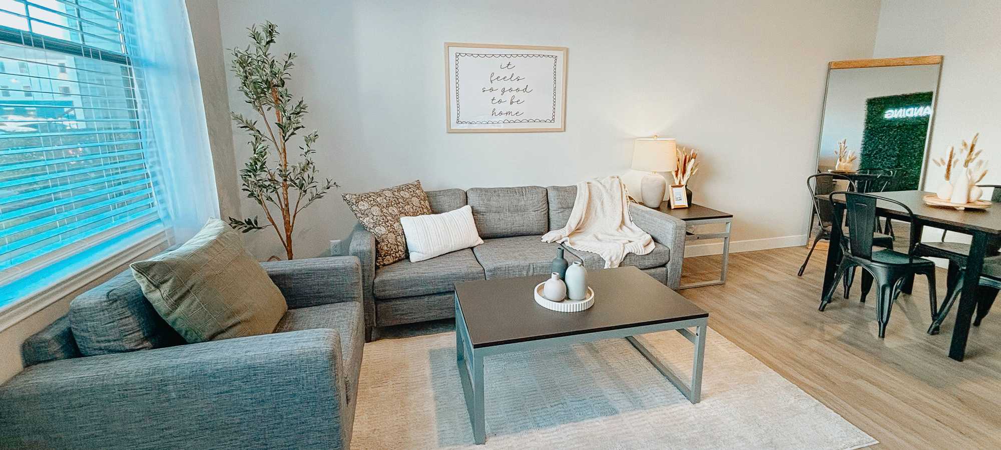 Model apartment at The Landing Lawrence in Lawrence, Kansas
