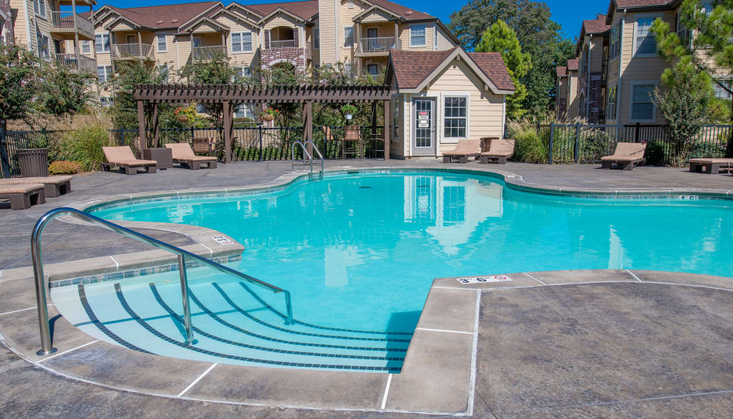 Tuscany Hills's gated community swimming pool in Tulsa, Oklahoma