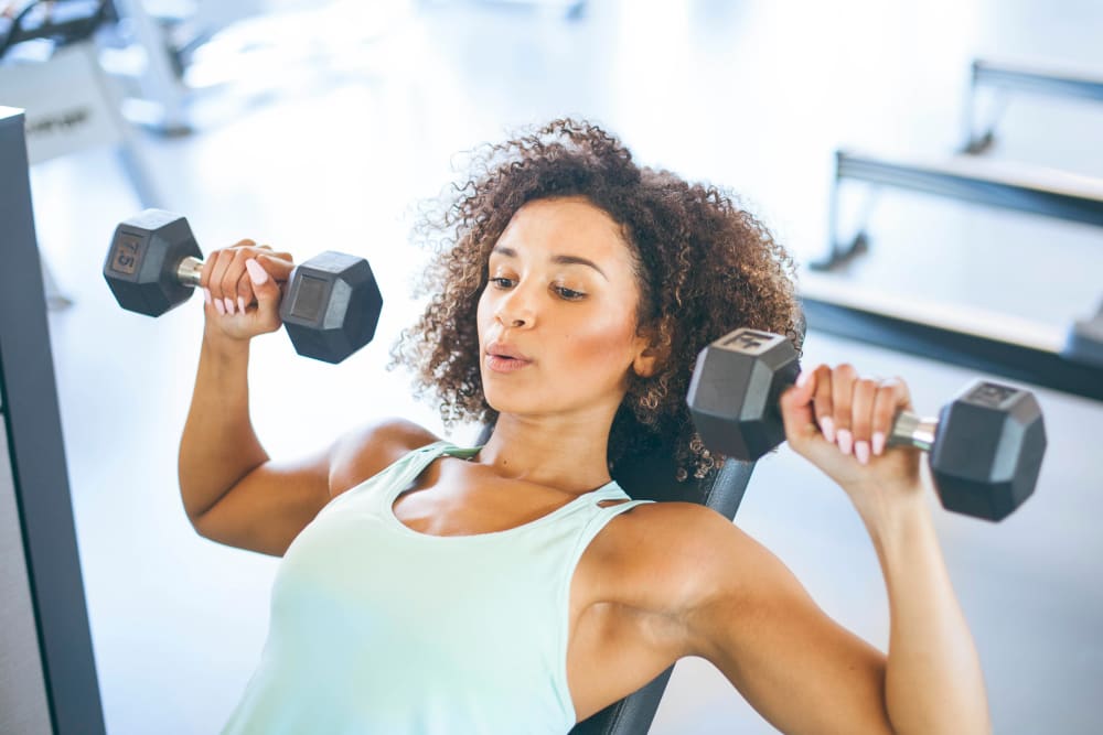 Fitness center at The Royal Belmont in Belmont, Massachusetts