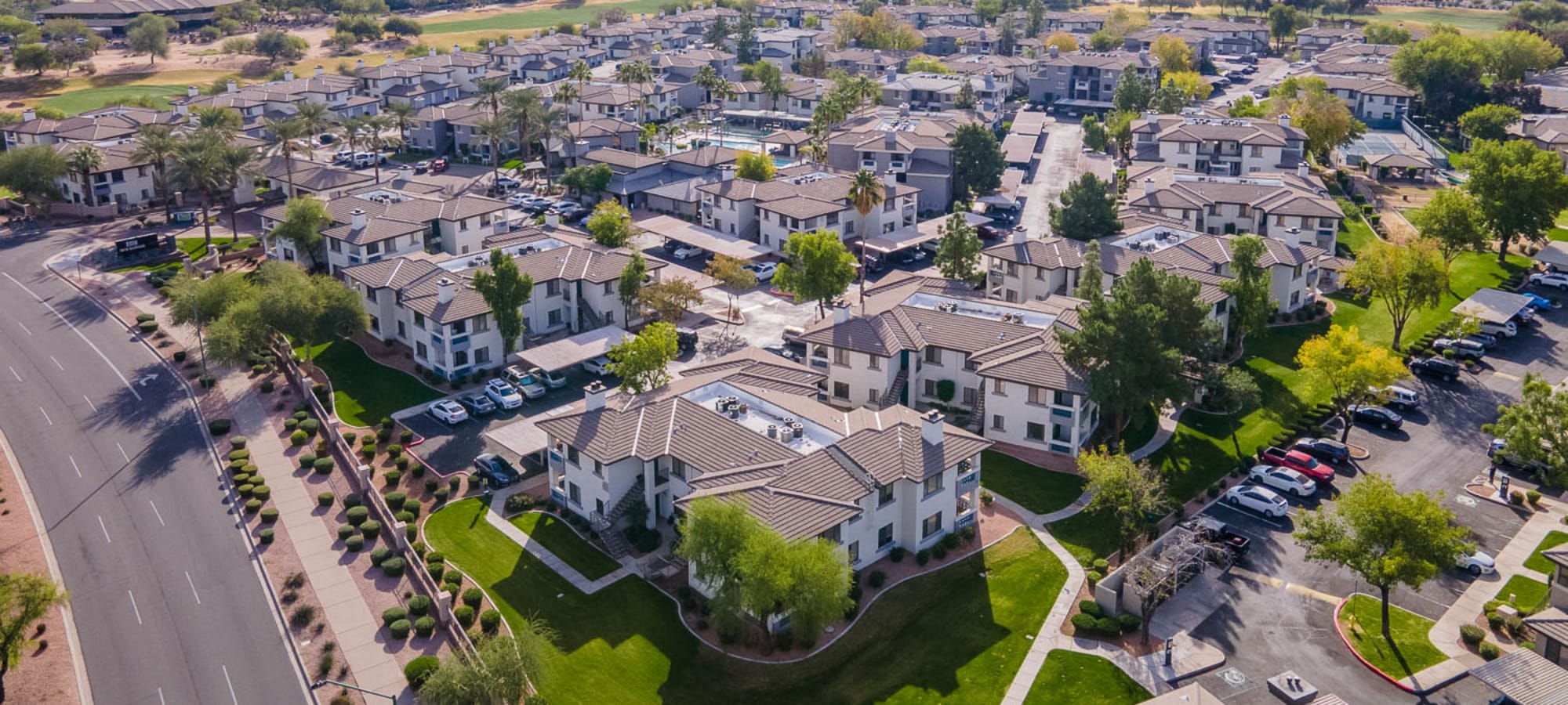 Aerial community views at Elite North Scottsdale in Scottsdale, Arizona
