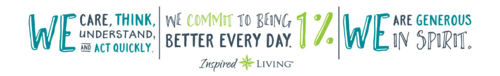 slogan graphic for Inspired Living Lewisville in Lewisville, Texas