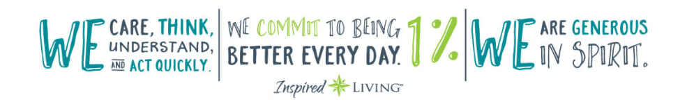 slogan graphic for Inspired Living in Tampa, Florida