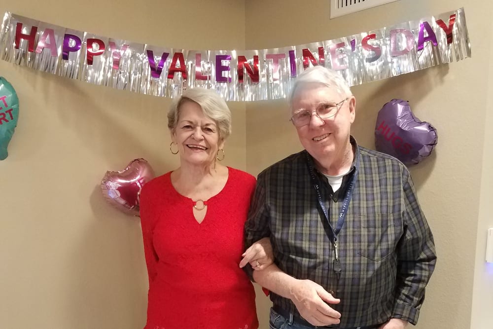 Valentine's Day celebrations at Merrill Gardens at Rancho Cucamonga in Rancho Cucamonga, California. 